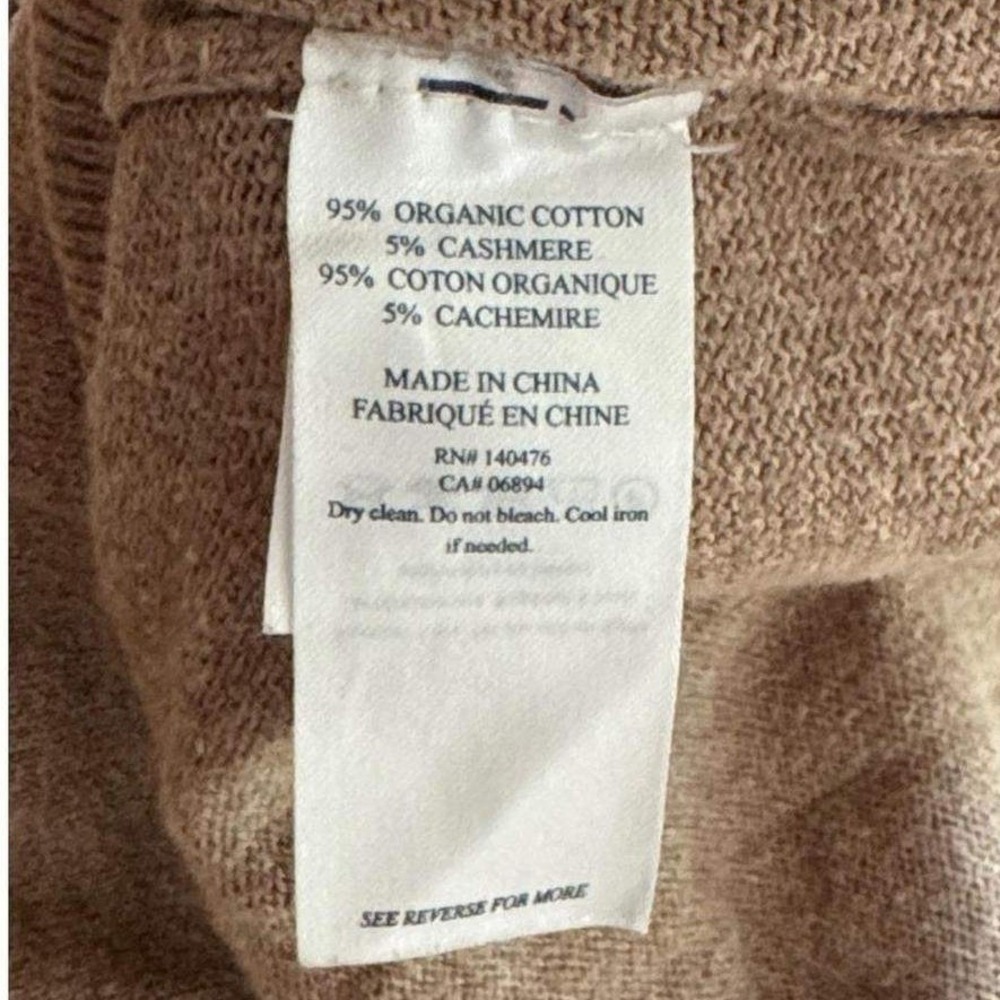 Faherty Horizon Surf Sweater Women NWOT Fireside Brown Stripe Cotton Cashmere XL - Picture 8 of 16